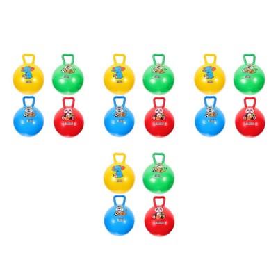 4 Stück Kinder Bouncy Space Jumping Jump mit Griff Fitness