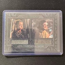 🫐ZD 2025 RITTENHOUSE GAME OF THRONES DUAL RELIC ARYA STARK & JON SNOW