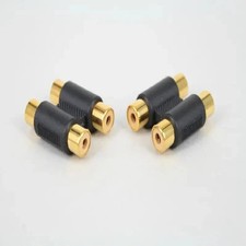 Dual Port 2 RCA Phono Coupler Female to Female Audio Video Connector Adaptor