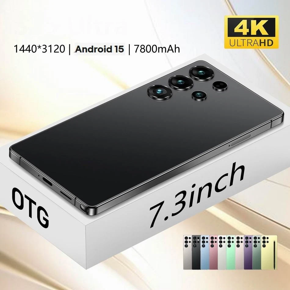7.3" BLACK Smartphone Unlocked Android 15 16GB RAM 1TBROM Dual SIM 5G UK mobile - Picture 17 of 22