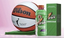 Gatorade Lower Sugar x Caitlin Clark Rain Berry Capsule & Sideline Towel IN HAND