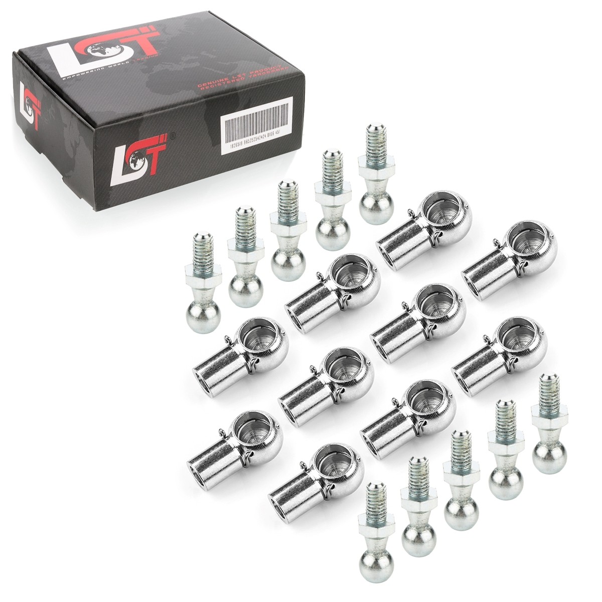 10x Set Ball Joint Pin Socket M8 10mm Ball Head DIN71803 71805 for PORSCHE