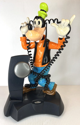 Disney Goofy Cordless Animated Talking Telephone Home Phone - Vintage working