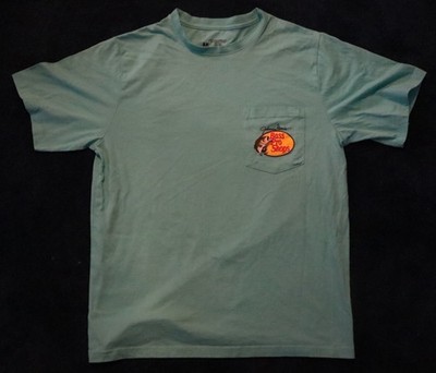 Johnny Morris Bass Pro Shops Blue Short Sleeve Cotton Blend T-Shirt Men's M