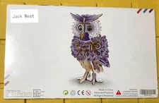 Jack West Wooden Puzzle Owl 3D Bird Brain Teaser Toy NEW UPC X002B3CAXF