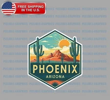 Phoenix Arizona AZ Vinyl Decal Sticker Hard Hat Window Helmet Toolbox B