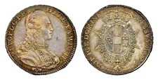 ITALIAN ST. Tuscany Pietro Leopoldo di Lorena 1780 2 Paoli, 16 Crazie NGC MS65