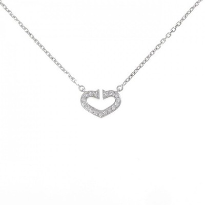 Authentic Cartier C Heart Necklace #230-000-341-8207