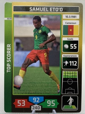 Samuel Eto'o Top Scorer 80/90 Cameroun Panini Fußballstars 2014 World Cup