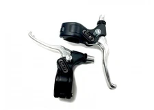DIA-COMPE Tech-77 Old School Locking Brake Levers PAIR BMX - BLACK/SILVER