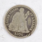 1876 CC US Seated Liberty Dime Estate Find No Reserve