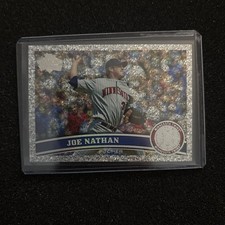 2011 Topps Diamond Anniversary Joe Nathan Silver Sparkle Card #366