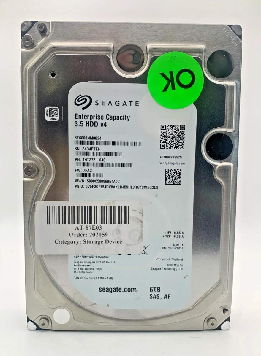 25+ Seagate 6TB Computer Internal Hard Disk Drives for sale