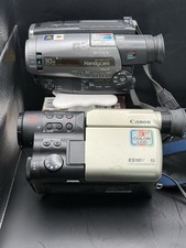 Lot Of Sony CCD Tr86 And Canon ES10VA Hi 8 Camcorders. As Is Untested