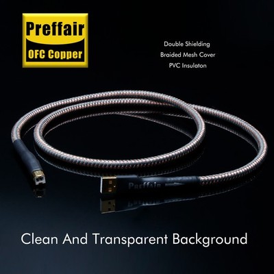 Hifi Audio USB Cable Type A to Type B Data Cord For DAC Decoder Sound Card Audio