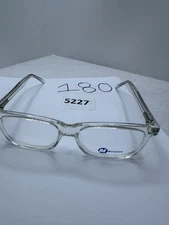 MODERN OPTICAL DRIVER UNISEX PLASTIC EYEGLASSES 52-16-145 CRYSTAL