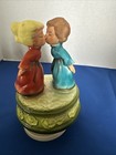 Vintage Berman & Anderson Co. Dutch Boy Girl Kissing Music Box 4"x 5 3/4" Works — photo 2