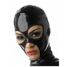 Unique Latex Hood Handmade Rubber Mask for Catsuit Cosplay Club Wear Costume
