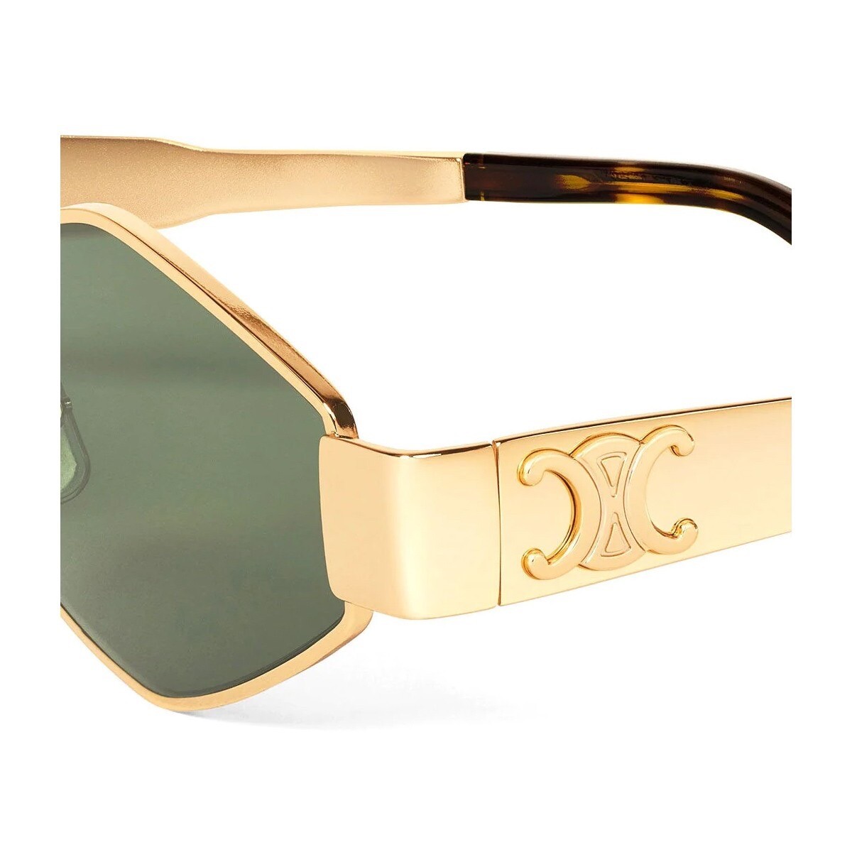 【送料&関税込】Celine Cl40254u l Triomphe 30n Gold Sung Celine CL40254U 30N Triomphe Metal Sunglasses Gold Frame