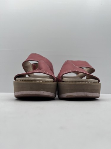 KUWAII Shoe Platform Sandal Leather White Stitching Made In Melbourne EUR 36 - Picture 2 of 13