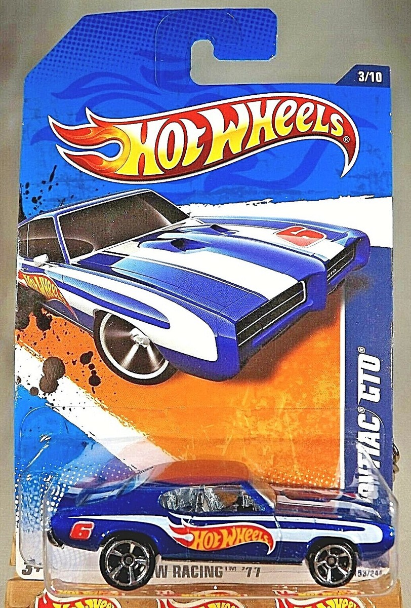 2011 Hot Wheels #84 HW Racing 3/10 '69 PONTIAC GTO Blue