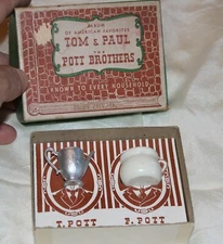VTG NOVELTY 737 1940 FISHLOVE CO Box PostCard  T-POTT PEE-POTT SIOUX CITY, IA