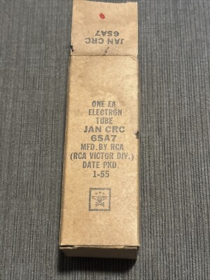 Jan CRC 6SA7 Tube 1955 Ballast Tested RCA Vintage NOS Audio Electron Amplifier
