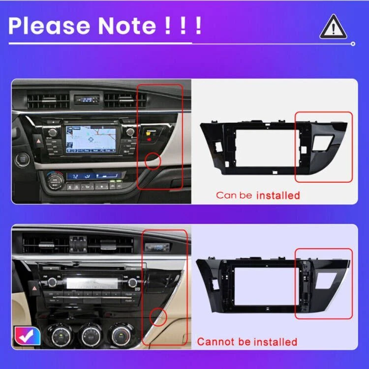 For Toyota Corolla 2014 2015 2016 , Car Radio Stereo With CarPlay & Android Auto Foto 4 de 4