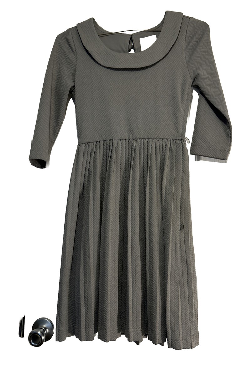 modcloth grey dress Modcloth Gray Floral Dress