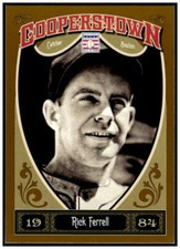 2013 Panini Cooperstown #48 Rick Ferrell Gold Crystal NM