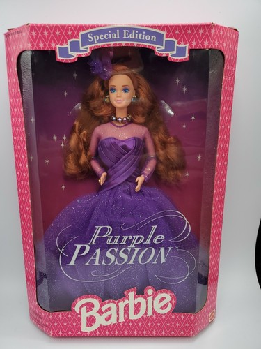 Purple Passion Barbie Doll Special Edition #13555 Mattel 1995 Purple Dress - Picture 2 of 12