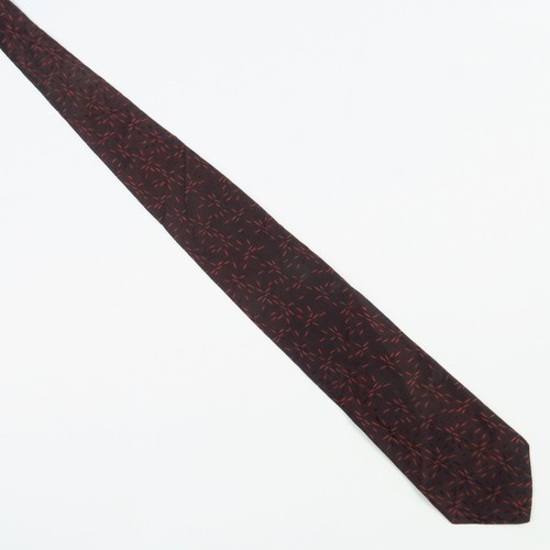 Kenneth Cole New York Brown Orange Abstract Star Mens Neck Tie 56x3.5 Modern - Picture 2 of 6