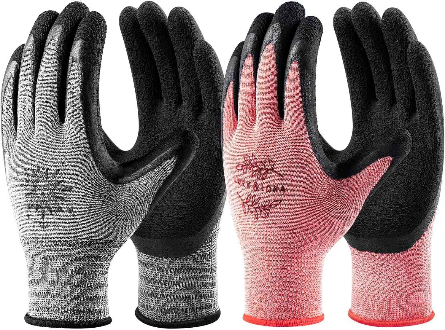 6 Pairs Gardening Gloves for Women Men Breathable Work Gloves Garden Gloves with
