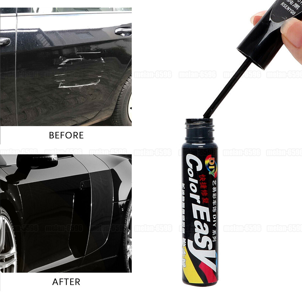 [Negro] Hágalo usted mismo Removedor de arañazos transparente para automóvil Pluma de retoque Accesorios de reparación de pintura automática