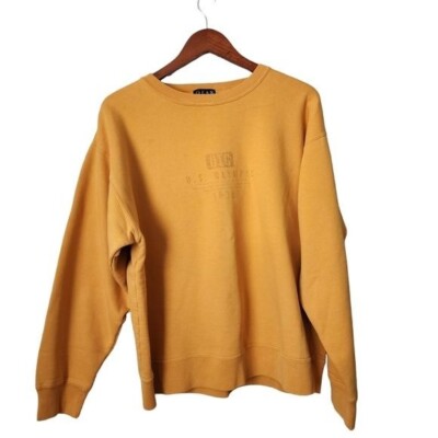 US OLYMPIC TRAINING CENTER x VINTAGE 90's crewneck sweatshirt in goldenrod S