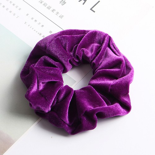 Samt Elastische Haargummis Pferdeschwanzhalter Gummiband Haarschmuck : - Picture 17 of 39