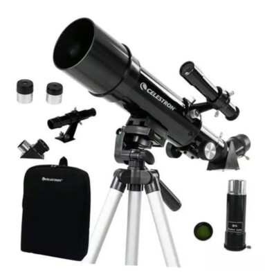 Celestron Travel Scope 60 Refractor Telescope with Tripod and Backpack, 22002-DS