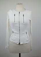 New. Lola And Sophie W7449 Ivory Rayon Blend Jacket Blouse Top Size Xs $200 on sale New. Lola And Sophie W7449 Ivory Rayon Blend Jacket Blouse Top Size Xs $200 on sale