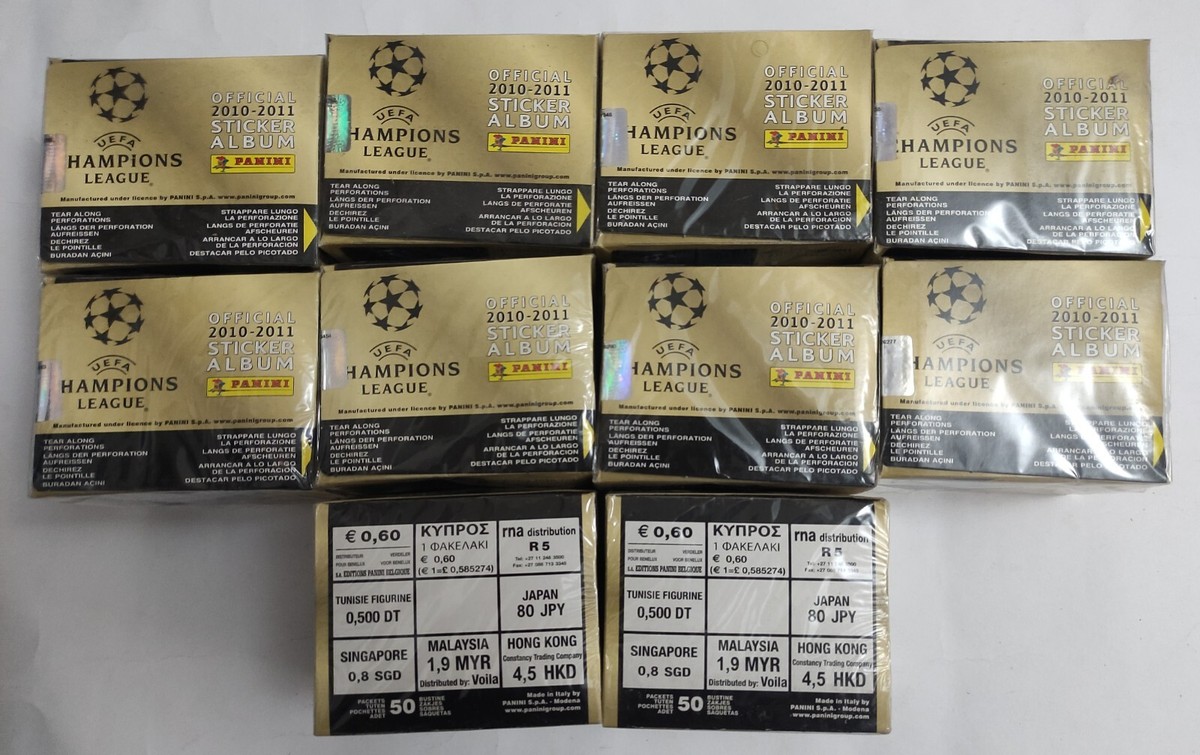 Panini Champions League 2010 / 2011 - 10 Sealed Boxes FREE SHIPPING | eBay