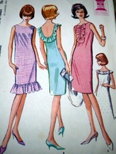 LOVELY VTG 1960s DRESS McCALLS Sewing Pattern 13/33