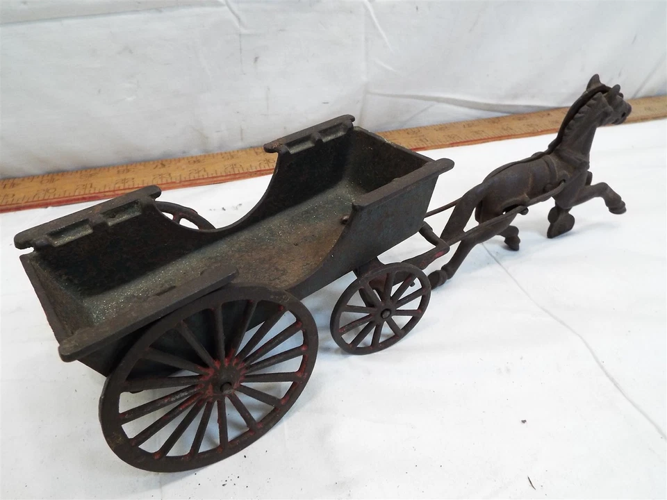 古董铸铁马车越野车玩具车 — 第 4/4 张图片
