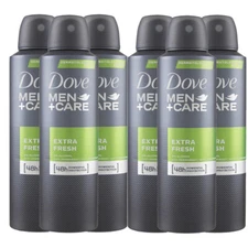 6 Pack Dove Men + Care Extra Fresh 48 HR Antiperspirant Deodorant Spray, 150ml