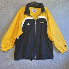 VTG 90s Pittsburgh Steelers Starter NFL Proline Mens XL Jacket Zip Up