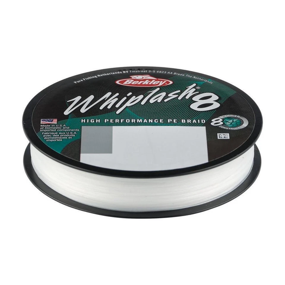 Berkley Whiplash 8 Carrier Green / Crystal / Yellow Braided Fishing Line 300m - Image 2 of 4