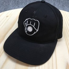 Milwaukee Brewers Baseball Cap Hat Youth Black OS Embroidered Logo Richardsons