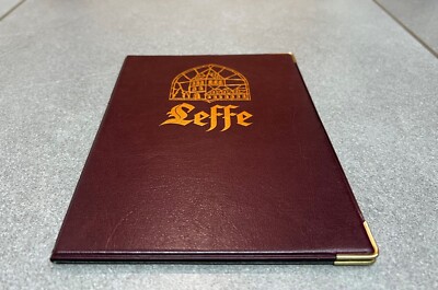 PORTE CARTE MENÜ RESTAURANT BISTROT BELGISCHES BIER BELGIAN BEER BIER LEFFE NR. 2 SELTEN