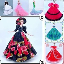 Für Barbie Puppe Kleidung Edle Brautkleid Kleidung Outfits Prinzessin Kleid