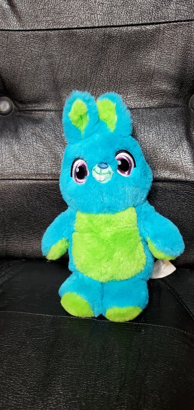Disney Pixar Toy Story 4 Blue Green Bunny Plush 10" Stuffed Animal 