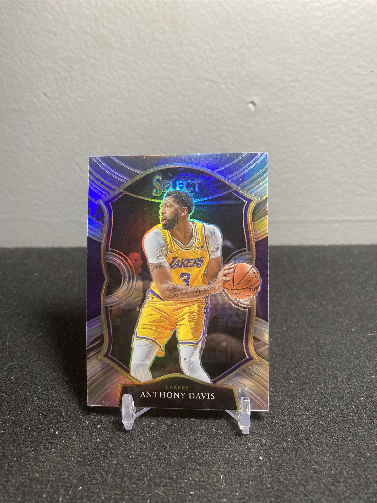 2020-21 Panini Select Anthony Davis Concourse Silver Prizm #45 Lakers