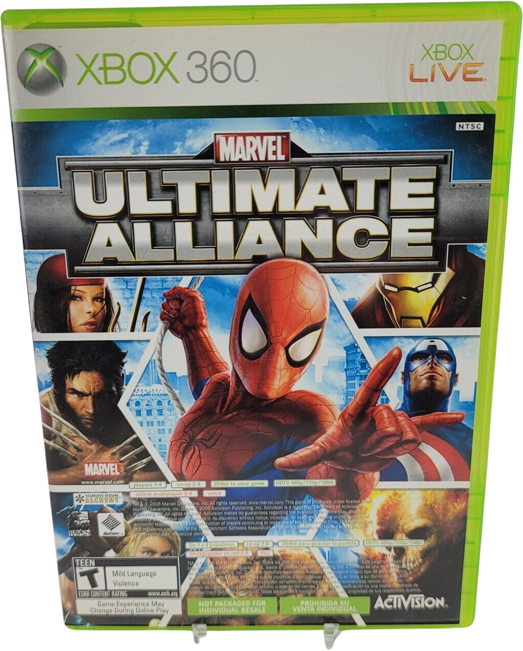 Marvel Ultimate Alliance 2 (Microsoft Xbox 360, 2009) for sale